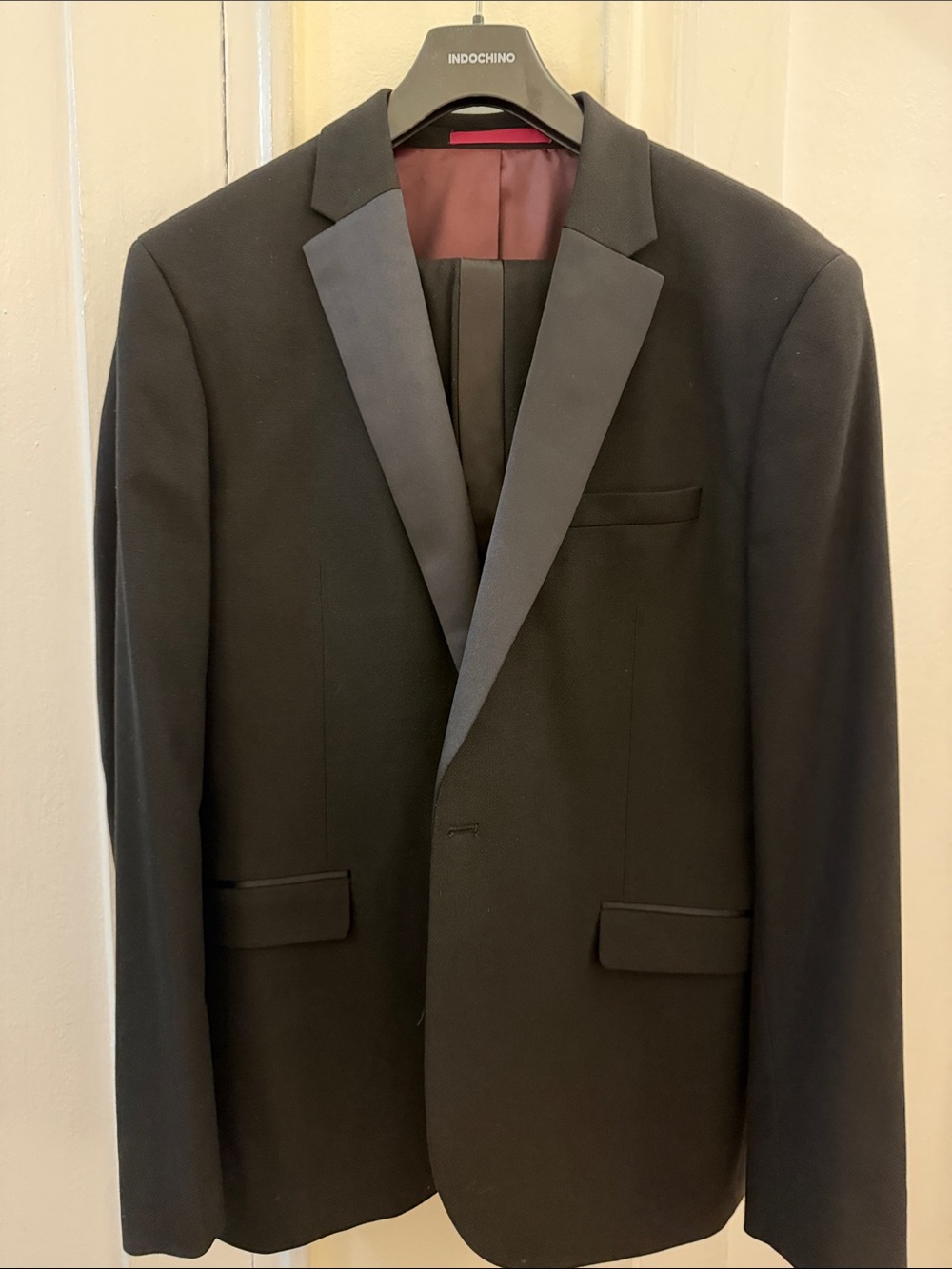 Topman Black Tuxedo with Satin Lapels